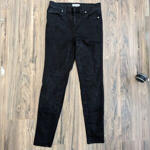 Madewell Black high riser skinny